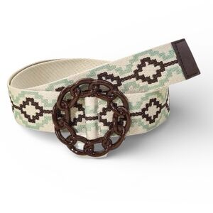 Boho Braided Belt Solid Chain Buckle